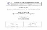 CARSURIN Quality With Integritycarsurin.com/articles/carsurin-code-of-conduct-2015.pdf · Didirikan pada tahun 1968, CARSURIN sebagai perusahaan swasta yang mengkhususkan diri dalam