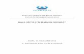 DAYA KRITIS DPR SEMAKIN MEROSOTparlemenindonesia.org/wp-content/uploads/2017/02/Laporan... · 2017-02-01 · evaluasi kinerja dpr masa sidang i tahun persidangan 2016-2017 daya kritis