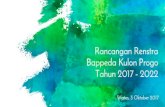 Rancangan Renstra Bappeda Kulon Progo Tahun 2017 - 2022 · 2017-10-04 · berbasis data kinerja Penyusunan standar proses perencanaan yang akuntabel Pemberian ruang yang lebih luas