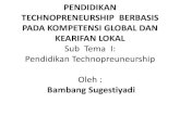 PENDIDIKAN TECHNOPRENEURSHIP BERBASIS PADA …biofarmaka.ipb.ac.id/biofarmaka/2013/KNIT 2013 - Material... · keterampilan yang mempunyai nilai ekonomis, sesuai ... ipteks (global)