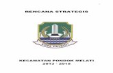 RENCANA STRATEGISkecamatan.bekasikota.go.id/download/file/108-05032018-download.pdf · Daerah Kota Bekasi Nomor Tahun 2013 tentang Rencana ... (RTRW), Arah Kebijakan Umum (AKU) dan