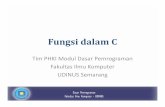 Fungsi dalam C - dinus.ac.iddinus.ac.id/repository/docs/ajar/13._Fungsi_Lanjut_.pdf · Deklarasi Fungsi Dalam C • Ada 2 cara deklarasi fungsi dalam bahasa C. –Menuliskan fungsi