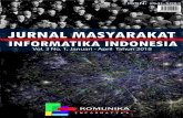 JURNAL MASYARAKAT INFORMATIKA INDONESIAarsip.e-jmii.org/download/JMII Vol 3 2018/JMII VOL 3 NO 1 2018.pdf · satunya adalah membuat hubungan ... IT governance berorientasikan pada