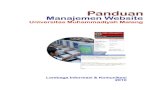 Panduan Manajemen Website UMM - infokom.umm.ac.idinfokom.umm.ac.id/files/file/1_Panduan_Manajemen_Website_ver_1(1).pdf · 1.2. Manajemen File & Direktori Bahan bahan yang akan dipublikasikan