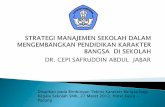 DR. CEPI SAFRUDDIN ABDUL JABAR - staffnew.uny.ac.idstaffnew.uny.ac.id/upload/132243758/pengabdian/bimtek-karakter... · bahasa dan produk Indonesia, dinamis, kerja keras, beretos