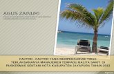 AGUS ZAINURI - Kebijakan Kesehatan Indonesia Zaenuri.pdf · • Menurut data laporan rutin yang dihimpun dari Dinas Kesehatan Propinsi ... Cara pengambilan sampel yang digunakan adalah