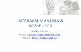 INTERAKSI MANUSIA & KOMPUTER - script.idscript.id/temp/814081eacc1979c69fb835b7899a8995.pdf · memperbaiki kesalahan? ... – Berapa lama sistem tersebut dipakai pada instansi. Proses