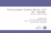 Elemen Mesin III* KK- 042304 - Official Site of Dr.-Ing. Mohamad …mohay.staff.gunadarma.ac.id/Downloads/files/8118/Lecture... · PPT file · Web viewAsumsikan kondisi pembebanan