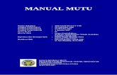 MANUAL MUTU - mta.usu.ac.idmta.usu.ac.id/images/1-00_Manual_Mutu_OK.pdf · menerapkan Sistem Manajemen Mutu perguruan tinggi.Pengertian mutu secara umum adalah kesesuaian denganstandar