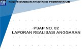 PSAP NO. 02 LAPORAN REALISASI ANGGARAN · AKUNTANSI ANGGARAN Akuntansi anggaran merupakan teknik pertanggungjawaban dan pengendalian manajemen yang digunakan untuk membantu pengelolaan