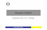 Respon sistem - relifline.files.wordpress.com · • Bentuk kurva respon sistem dapat dilihat setelah sistem mendapatkan sinyal input. ... menipulasi aljabar, yaitu perkalian dlm