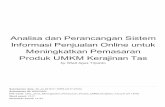 Produk UMKM Kerajinan Tas Informasi Penjualan Online untukeprints.umk.ac.id/9957/1/4 - Analisa dan Perancangan Sistem... · Produk UMKM Kerajinan Tas by Wiwit Agus Triyanto Submission