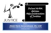 Relasi HAM dldalam AdministAdminist ation ration of Justicereferensi.elsam.or.id/wp-content/uploads/2014/09/24.-Relasi_HAM... · Isi Presentasi 1. Apaituthe ... keadilan/penegakan
