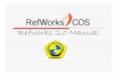 Refworks 2 0 Manual2.0 Manual - ukrida.ac.id 2.0 Manual.pdf · Apabila ingin melakukan sharing folder, dapat dilakukan dengan men-klik pada lambang share Setelah itu, data dari folder
