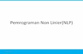 Pemrograman Non Linier(NLP) - toha.staff.umy.ac.idtoha.staff.umy.ac.id/files/2016/10/Metode-Optimasi-Lec-2a.pdf · Pemrograman Non Linier(NLP) Program tak linier (Non linear programming
