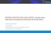 INDONESIA DARURAT GAGAL GAGAL KRONIS - inahea.org · Pada Pasien Hemodialisa dan Kebutuhan Peritoneal Dialisis TONY RICHARD SAMOSIR KETUA UMUM ... memberi masukan kepada pemangku
