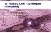 Wireless LAN (Jaringan Nirkabel) .pdf · 2014-11-13 · Wireless LAN (Jaringan Nirkabel) Seminar Wireless LAN AMCC STMIK Amikom Yogyakarta 28 Juni 2005. Membangun Hotspot Wireless