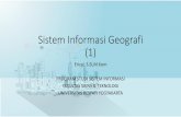 Sistem Informasi Geografi (1) - erizal.files.wordpress.com · Konsep Model Data Spasial. Data Raster •Model data raster menampilkan, menempatkan dan menyimpan ... TIN (Triangulated