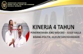 KINERJA 4 TAHUN - fmb9.idfmb9.id/document/1540525033_MENKOPOLHUKAM.pdf · Tingkat Demokrasi di Indonesia secara umum masih dalam kategori Sedang 2 Kebebasan Sipil 78,75 Hak-Hak Politik
