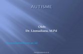 Oleh: Dr. Lismadiana, M.Pd lismadiana@uny.acstaffnew.uny.ac.id/upload/132313280/pendidikan/AUTISME-PWPT.pdf · klpk Psikiatri Amerika. Kriteria DSM-IV utk autisme masa kanak: 1. Gangguan