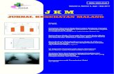 J K M - rsusaifulanwar.jatimprov.go.idrsusaifulanwar.jatimprov.go.id/wp-content/uploads/2019/01/Jurnal...J K M Jurnal Kesehatan Malang Susunan Redaksi Pelindung: Direktur RSUD Dr.