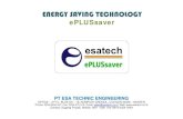 ENERGY SAVING TECHNOLOGY - esatech.co.idesatech.co.id/assets/upload-files/catalog/ePLUSsaver_2017.pdflistrik secara induktif seperti AC Central, Chiller, motor-motor penggerak, mesin