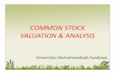 3. Common Stock Valuation & Analysis.ppt · • Saham spekulatif –Saham suatu perusahaan yang tidak bisa secara konsisten ... makro maupun situasi bisnis secara umum. Hak-hak Pemegang