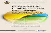 Reformulasi DAU Untuk Memperkuat Peran Sebagai ... DAU_0.pdf · paten Bogor, dan Kota Serang. Dari hasil penelitian ini, telah diusulkan berbagai perbaikan sebagai ... PDRB migas