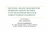 METODE SHAPE DESCRIPTOR BERBASIS SHAPE MATRIX … · Latar Belakang Bentuk Umum : ... meggunakan morfologi gradien pada morfologi Citra dan structuring element yang dibahas bertipe