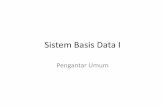 Sistem Basis Data I - agusheryantino.files.wordpress.com · •Siswa mampu menguraikan konsep Basis Data, mampu menerapkan konsep tersebut guna menghasilkan rancangan Basis Data untuk