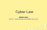 Cyber Law - rhezaariyanto.files.wordpress.com · persaingan bebas dan pasar terbuka . Ruang Lingkup Indonesia’s Cyber ... monopoli, persaingan sehat, perpajakan, regulatory body,