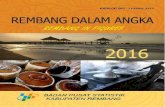 rembangkab.bps.go · KATA PENGANTAR Kabupaten Rembang Dalam Angka 2016 merupakan publikasi tahunan ... 1 Geografi dan Iklim Geography and Climate ... 7 Hotel dan Pariwisata Hotel