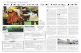 JUMAT, 27 AGUSTUS 2010 | MEDIA INDONESIA RI Jangan … · stigma sebagai tukang jahit dari merek-merek dunia,” kata Wakil Ketua Umum Kamar Dagang dan Industri (Kadin) Indonesia