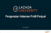 Pengenalan Halaman Profil Penjual - Home page … Transparency LU...3. Pro tip! Lihat tips dan trikk dari Lazada untuk meminimalisir pembatalan Klik Disini Informasi pada Profil Penjual