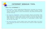 INTERNET SEBAGAI TOOL - Direktori File UPIfile.upi.edu/Direktori/FPTK/JUR._PEND._TEKNIK_MESIN/196902111993031... · Informasi-informasi yang terdapat diWWW dikemas dalam bentuk halaman-halaman