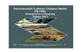 Incremental Labour Output Ratio (ILOR) Kabupaten Lumajang ... 2017/ILOR 2017.pdf · satu indikator yang sering digunakan untuk mengetahui pengaruh dari ... klasifikasi sembilan sektor