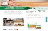 ULTRAN AQUA PARQUET LACK APL-850 & TAHAPAN aplikasi · benturan serta bahan-bahan kimia rumah tangga. Cocok diaplikasikan pada : Lantai kayu (Wood Parquet) pada interior Ramah lingkungan