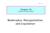 Bankruptcy, Reorganization, and Liquidationbandi.fe.uns.ac.id/wp-content/uploads/2009/09/24-ch_24-bankrupcy-1.pdfWorkout : Rencana reorganisasi informal sukarela. Restrukturisasi :