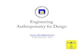 Engineering Anthropometry for Design - DINUSdinus.ac.id/repository/docs/ajar/Antropometri_2.pdf · Engineering Anthropometry for Design hanna.udinus@gmail.com ©TeknikIndustri 2015.