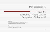 Pengauditan 1 Bab 11 Sampling Audit dalam Pengujian Substantifstaffnew.uny.ac.id/upload/132309995/pendidikan/11.+Sampling+Audit... · Pengauditan 1 Bab 11 Sampling Audit dalam Pengujian