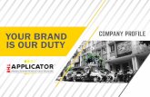 COMPANY PROFILE - dapplicator.com Profile 2018.pdf · temukan berbagai macam bentuk produk yang dikemas dalam sebuah kegiatan ataupun ... Creative adalah sebuah divisi sekaligus sebuah