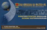 Pointer-pointer Regulasi Bidang Kependudukanlppm.undip.ac.id/images/stories/umum/kkn_dispendukcapil.pdf · Peristiwa Kependudukan. 3 ... Undang-Undang Republik Indonesia Nomor 23