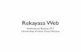 Rekayasa Web - lecturer.ukdw.ac.idlecturer.ukdw.ac.id/riyono/wp-uploads/2009/09/rekweb-pertemuan-2.pdfKonsep Web, HTML, CSS, Good Sites, Bad Sites Rekayasa Web Pertemuan 2