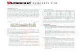 GROUT CB - aplikatorwaterproofingsika.comaplikatorwaterproofingsika.com/produk/ultrachem/Grouting/Ultrachem... · pengurangan gelembung udara, dan bahan kimia lainnya dalam bentuk