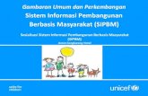 Sistem Informasi Pembangunan Berbasis Masyarakat (SIPBM)sdm.data.kemdikbud.go.id/upload/files/UNICEF.pdf · • Menyediakan informasi by name by address di daerah untuk micro planning