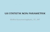 UJI STATISTIK NON PARAMETRIK - widhadyah.lecture.ub.ac.idwidhadyah.lecture.ub.ac.id/files/2012/12/Materi-Nonparametrik3.pdf · 3. Perhitungan statistik uji Tentukan nilai median data