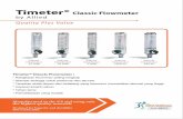 Flowmeter Classic - pro-healthint.com Classic.pdf · kebutuhan low flow ekstrim pada paslen perinatal dan neonatal 25200 CC / ment dengan kenaikan setiap 25 CC ± 10% dari skala penuh