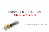 Lecture 3 : TEORI ANTRIAN - dinus.ac.iddinus.ac.id/repository/docs/ajar/Lecture_3_Metstok_TEORIANTRIAN.pdf · dapat dijabarkan dengan distribusi poisson. • Asumsi bahwa λ adalah