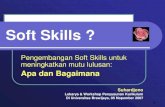 Soft Skills - tatiek.lecture.ub.ac.idtatiek.lecture.ub.ac.id/files/2009/06/01-Suhardjono-Softskill... · kepemimpinan Macam ketrampilan tinggi rendah rendah tinggi Technical skill