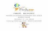 FINAL REPORT PORDA JABAR 2018 MIX …pgijabar.org/document/2018_FINAL_REPORT_PORDA_JABAR_MIX...PEKAN OLAHRAGA DAERAH XIII JAWA BARAT 2018 October 2 - 11, 2018 6 DAY 1 STARTING FROM